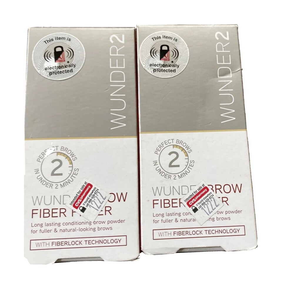 Wunder2 Wunder Brow Fiber Filler  Blonde  0.7 oz EACH Lot Of 2 New In Box
